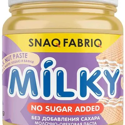 Snaq Fabriq Паста Снак Фабрик (Snaq Fabriq) Молочный (Milky) молочно-ореховая с вафлей без сахара 250 г