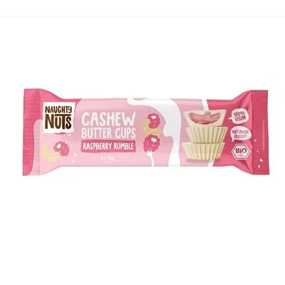 Naughty Nuts Корзиночка шоколадная Naughty Nuts Орехи кешью и малина без сахара 3 шт. х 13 г