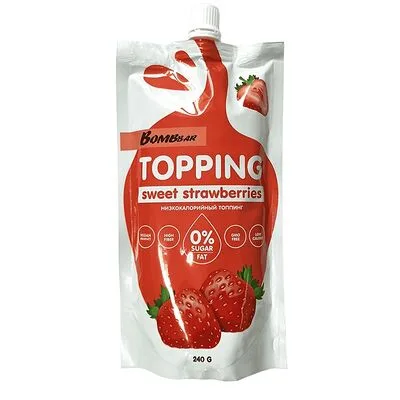 Bombbar Топпинг Bombbar Sweet Strawberries клубника 240 г