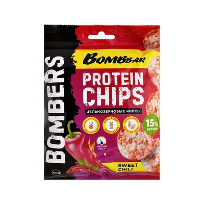 Bombbar Чипсы БомбБар (BombBar) протеиновые сладкий чили 50 г